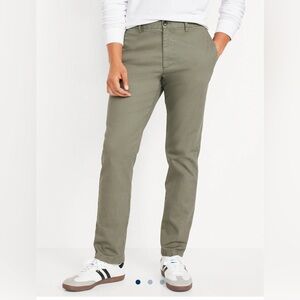 New WoT Old Navy lived in chino cotton classic Olive Green Pants for men size 28